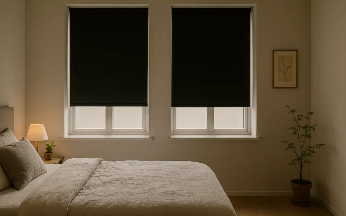 Verduisterende rolgordijnen